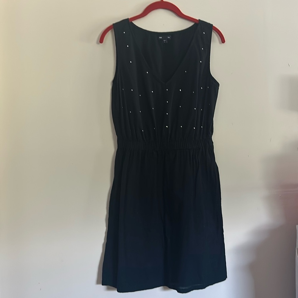 GAP studded sleeveless black dress